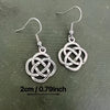 Celtic Knot Drop Earrings – Irish Woven Knot Earrings (Symbol of Eternal Love) – .79