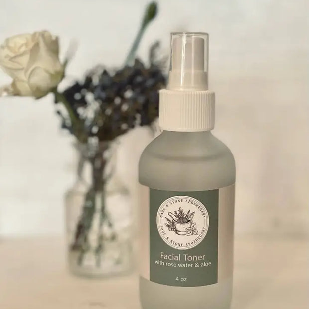 🌹💧 Facial Toner – Rose Water & Aloe for Radiant Refreshed Skin (4 oz) ✨