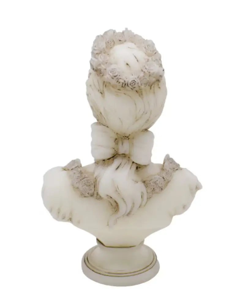 💀👑 Fancy Lady Skeleton Pedestal Candle (White Antiqued 8.4’’) – Gothic Glamour Ritual Light and Whimsical Spirit! 🕯️