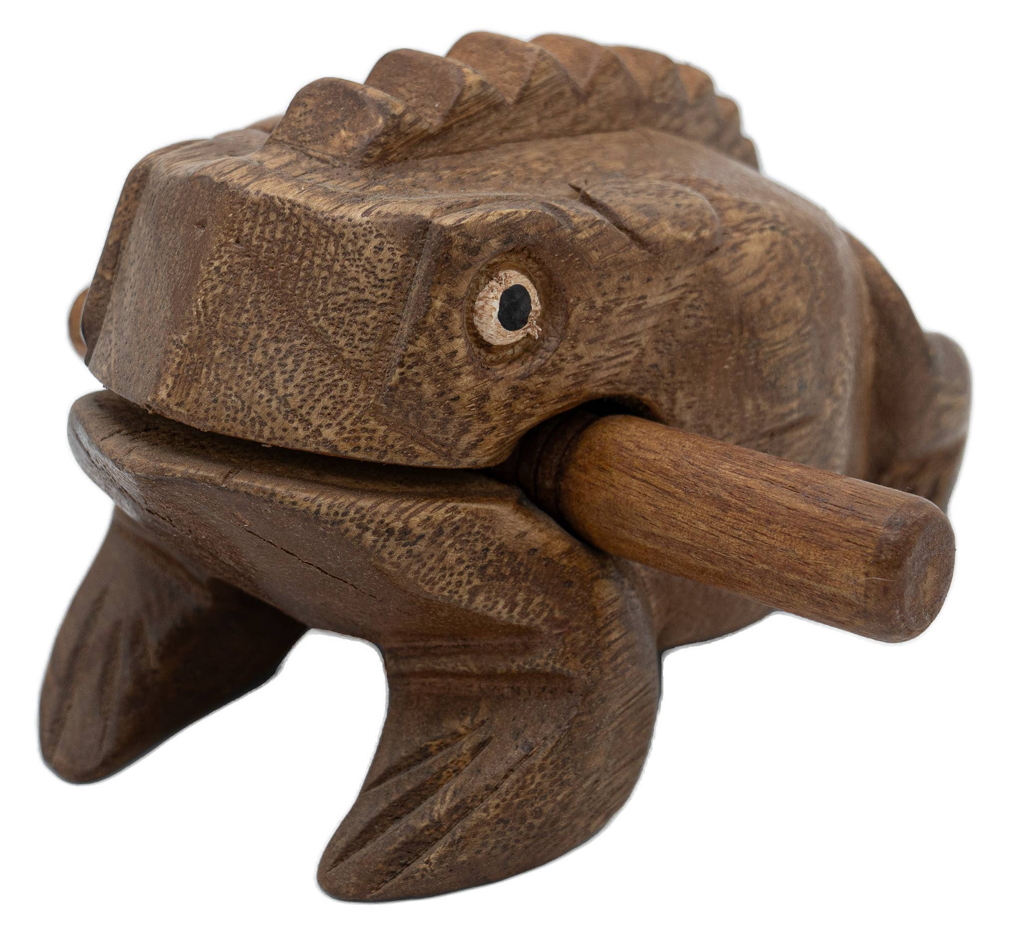 Wooden Croakin’ Frog Medium 4 Inch | Fun Sound Instrument & Energy Cleansing