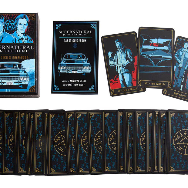 Supernatural Tarot Deck and Guidebook (78 Cards) – Original Art Featuring Sam, Dean, Castiel, and More