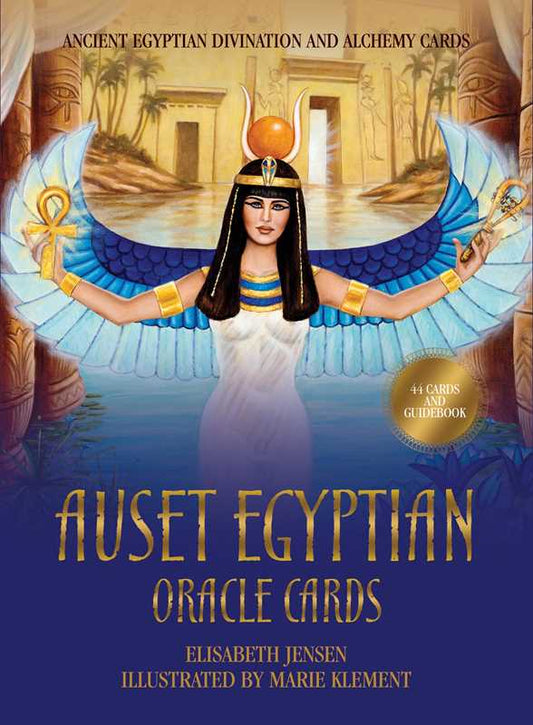 Auset Egyptian Oracle Cards by Elisabeth Jensen: Flashcards; 96 pages / English