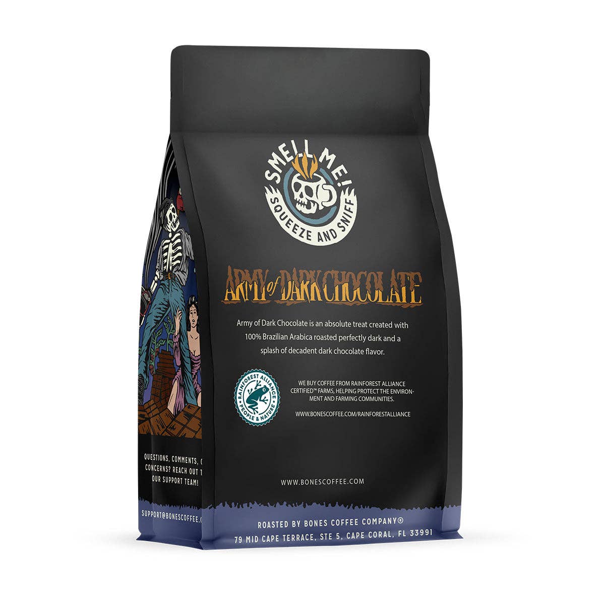 Army of Dark Chocolate Flavored Ground Coffee (12 oz) – Rich, Bold, and Indulgent