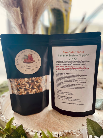 🔥🌿 Fire Cider Tonic – Immune System Support DIY Kit – Craft Your Own Herbal Wellness! ✨ Teas & Accessories