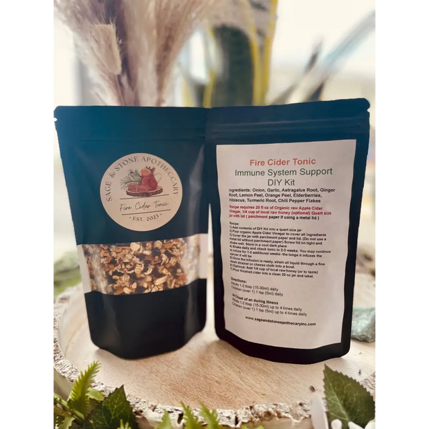 🔥🌿 Fire Cider Tonic – Immune System Support DIY Kit – Craft Your Own Herbal Wellness! ✨ Teas & Accessories