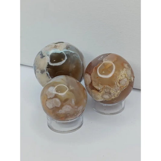 🌸✨ Flower Agate Sphere – Growth Joy and New Beginnings ✨🌸 - Spheres