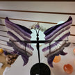Fluorite Butterfly Slabs on Stand - Gorgeous Rainbow Fluorite Butterfy - Carvings