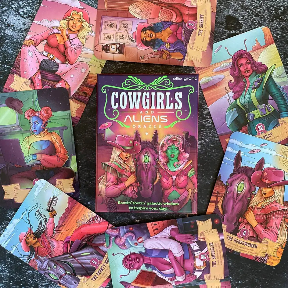 🌌🤠 Galactic Cowgirl Oracle Deck – Cosmic Wisdom and Fierce Feminine Energy ✨ - Tarot Decks & Divination