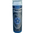 🕯️✨ Glass Pillar Ritual Candle – Meditation Ritual and Sacred Ambiance 🌙 - Pentacle - Candles & Accessories