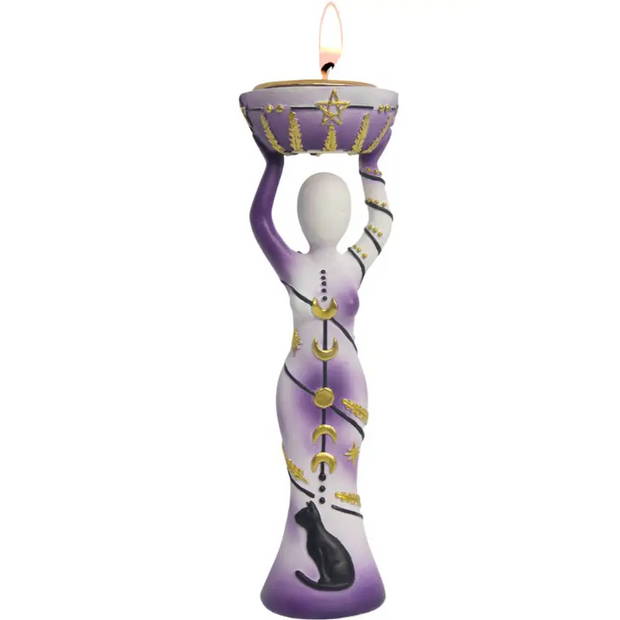 Goddess T Light Holder - Rainbow - Candles & Accessories