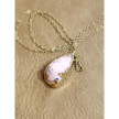 💖✨ Gold & Pink Aragonite Druzy Pendant on 18’’ Gold Chain – Heart Healing & Sparkling Magic! 🌟 - Jewelry