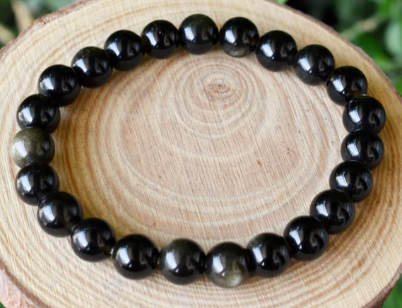 Golden Sheen Obsidian Bracelets 8mm - OMC BRACELETS