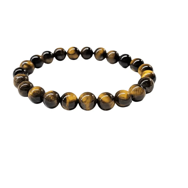 💛🐯 Golden Tigers Eye Bracelet 8mm – Confidence Focus and Protection ✨ - OMC BRACELETS