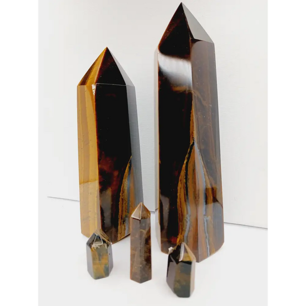🟡🪨 Golden Tigers Eye Iron Tower – Strength Clarity and Grounded Confidence ✨ - Towers