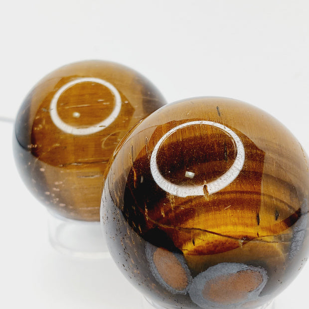 🐯✨ Golden Tiger’s Eye Spheres – Confidence Protection & Empowering Energy! 🌟 - Towers