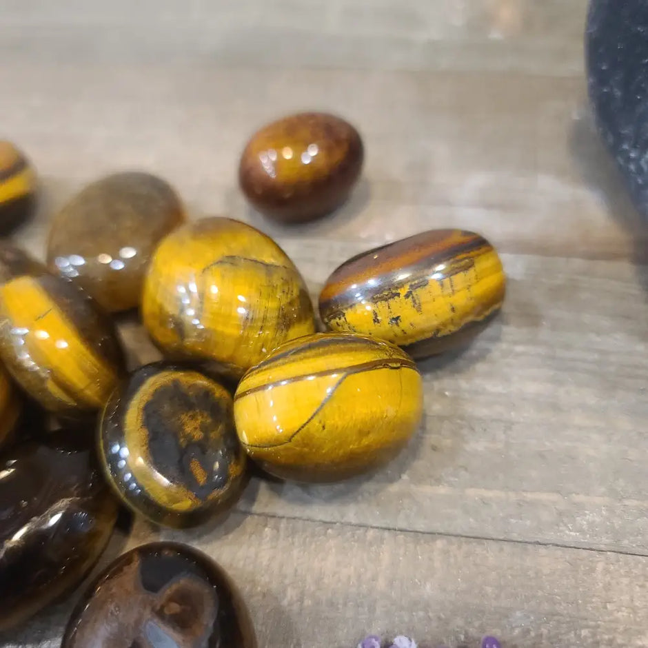 Golden Tigers Eye Tumbles - Tumbles