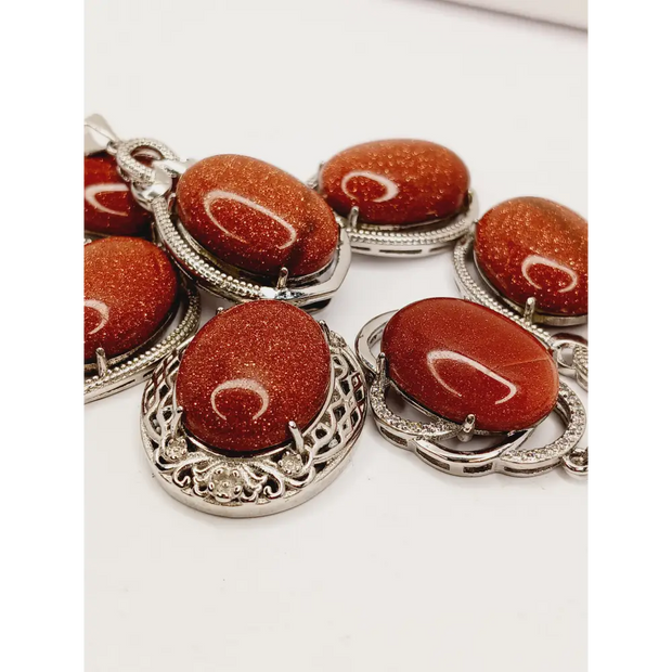 🧡✨ Goldstone Pendant – Ambition Confidence and Sparkle 🌟