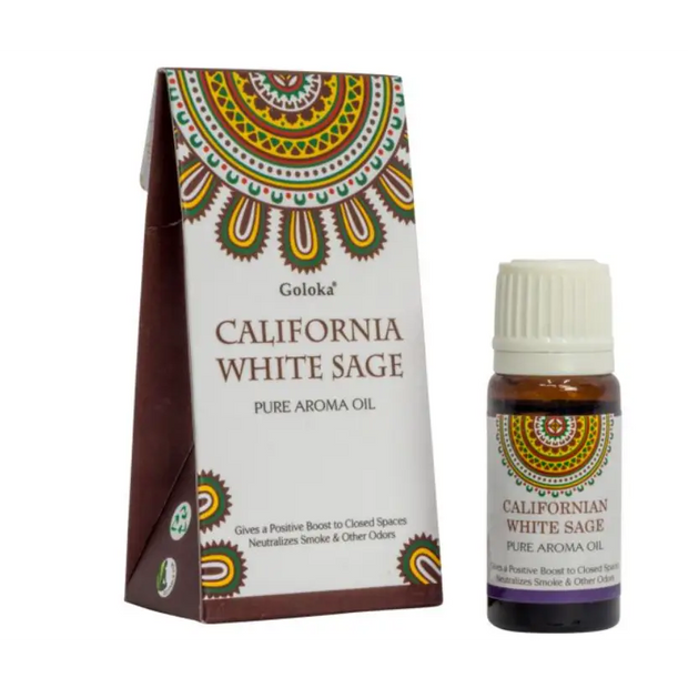 Goloka Pure Aroma Oil 10ml - Californian White Sage - Oils & Diffusers