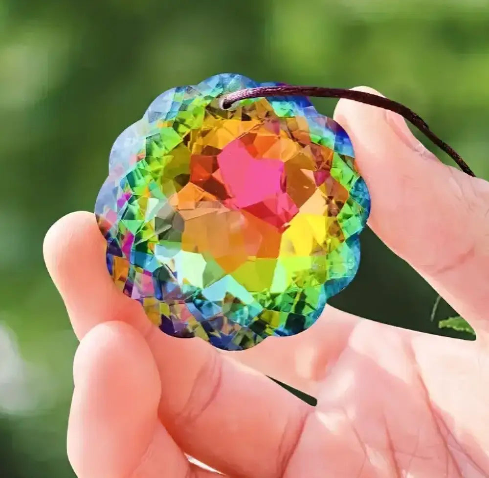 Gorgeous Window Suncatchers: Capture the Rainbows - 1.75 in Colorful Suncatcher (more clear than picture) - Home Decor