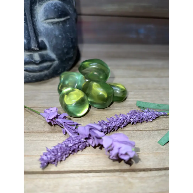 Green Obsidian Tumbles - Tumbles