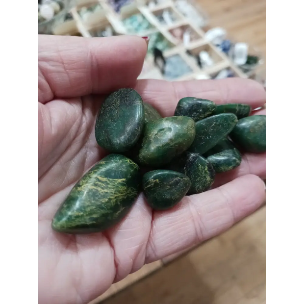 Green Zoisite Tumbles - Tumbles