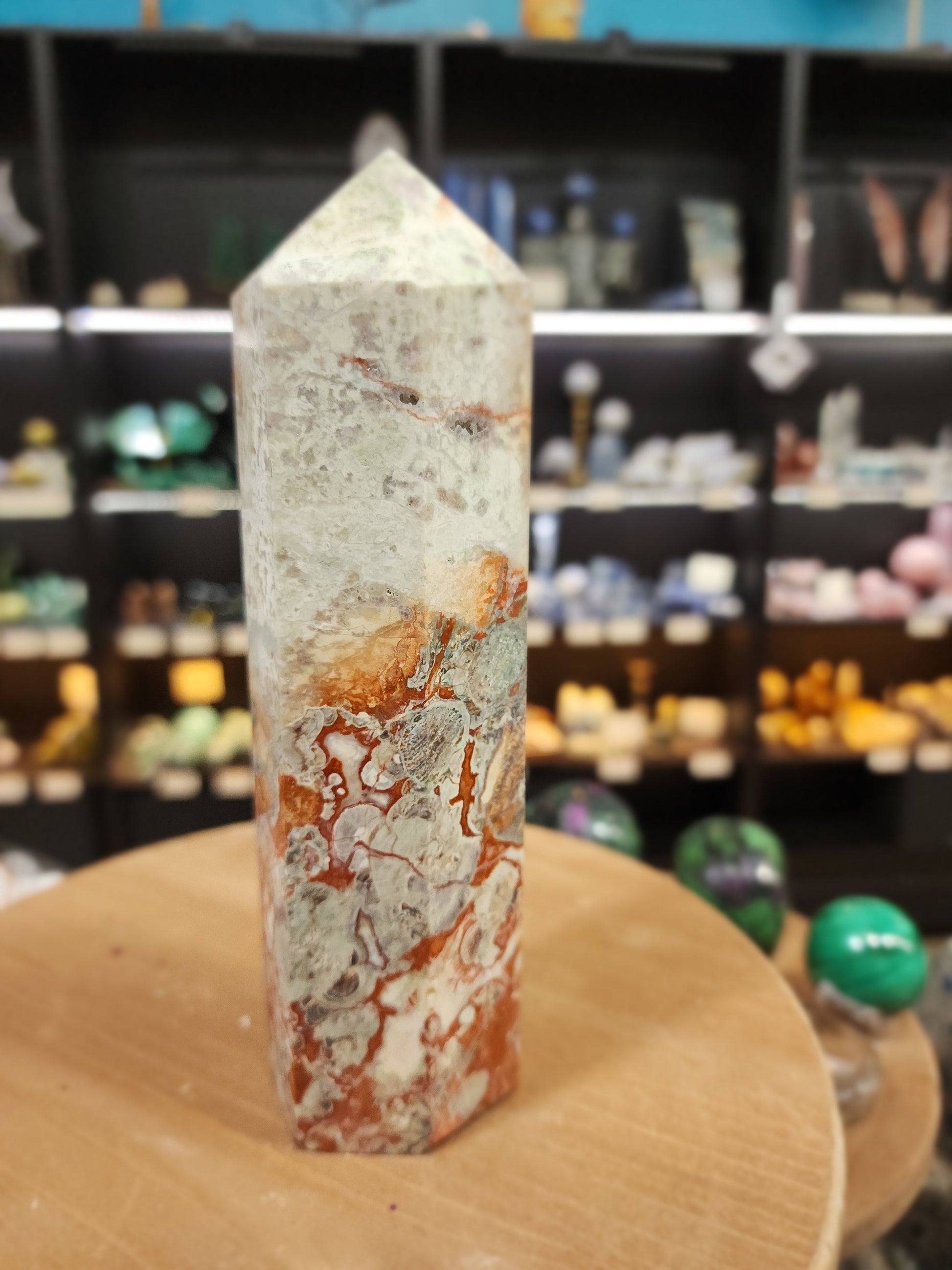 🌋 Grounded Courage Red Agate Tower 🌋 - 2