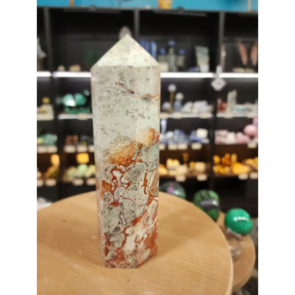 🌋 Grounded Courage Red Agate Tower 🌋 - 2
