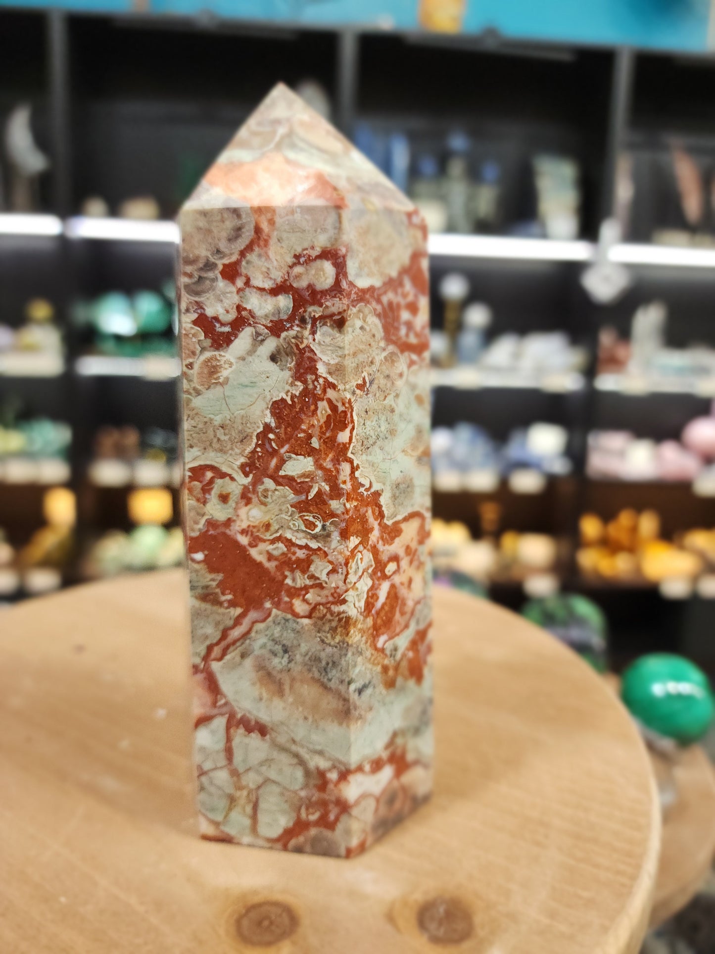🌋 Grounded Courage Red Agate Tower 🌋 - 4