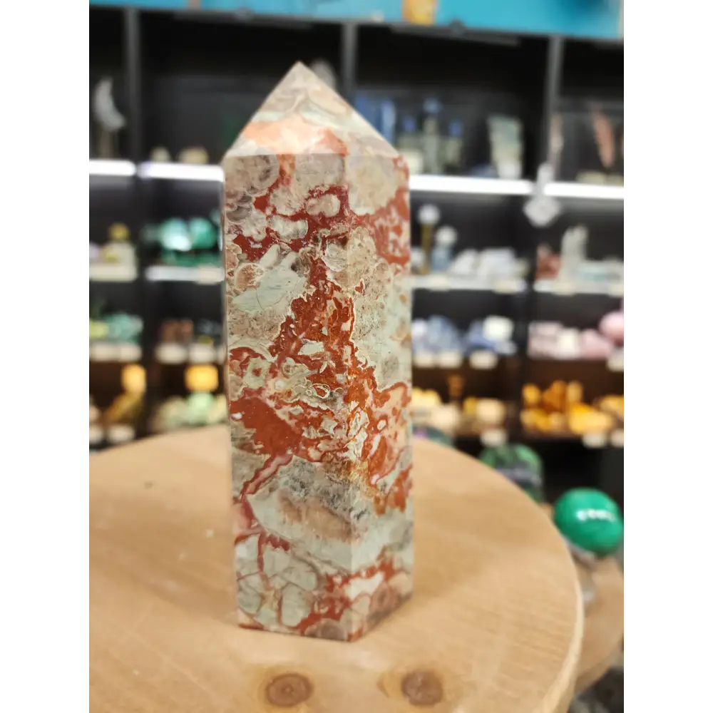🌋 Grounded Courage Red Agate Tower 🌋 - 4