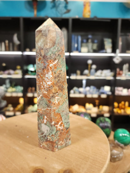 🌋 Grounded Courage Red Agate Tower 🌋 - 5