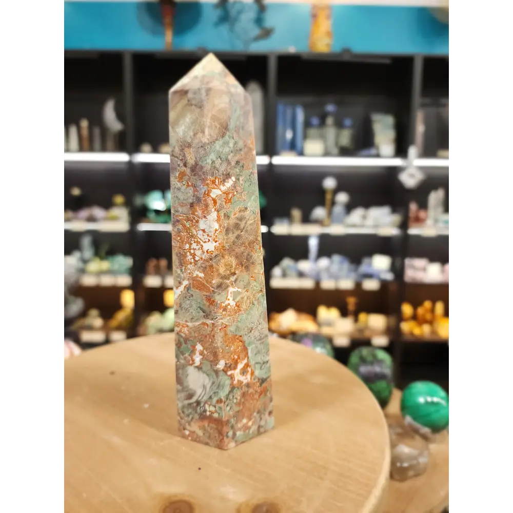 🌋 Grounded Courage Red Agate Tower 🌋 - 5