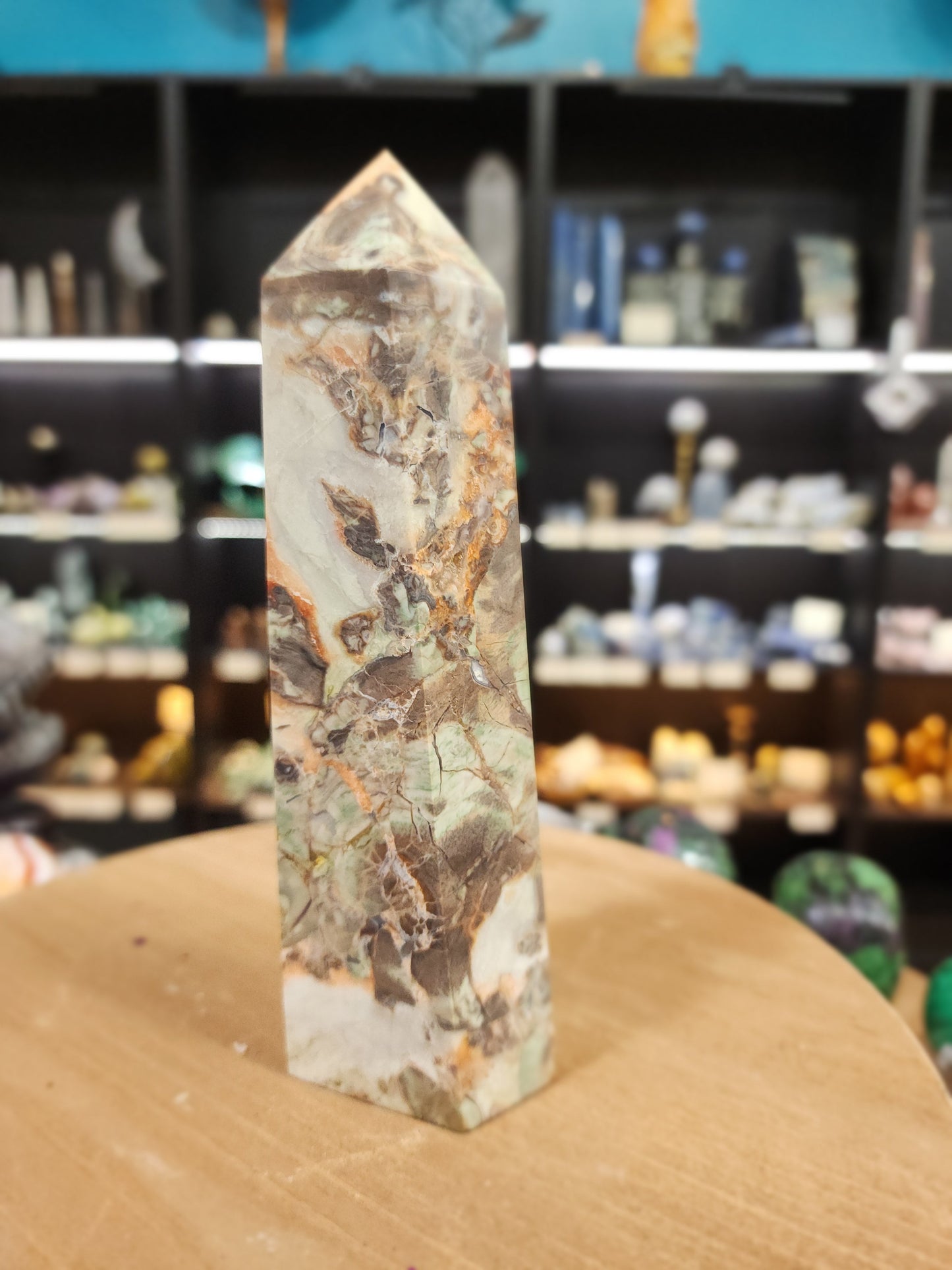 🌋 Grounded Courage Red Agate Tower 🌋 - 6