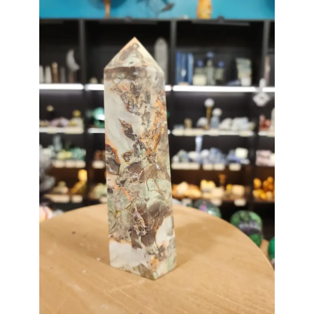 🌋 Grounded Courage Red Agate Tower 🌋 - 6