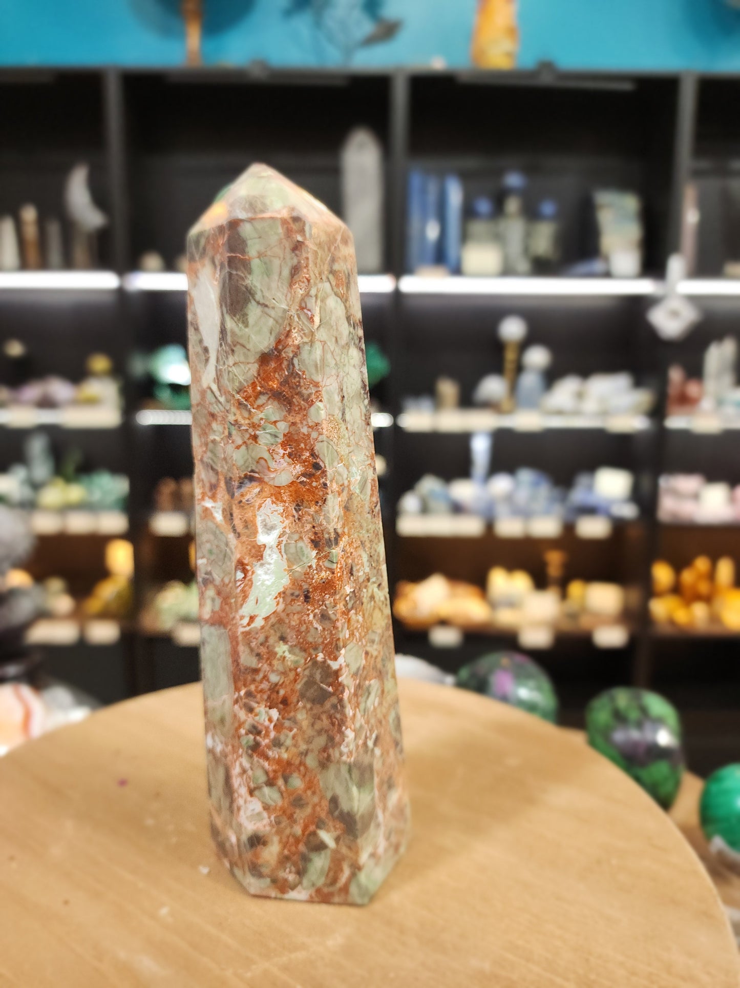 🌋 Grounded Courage Red Agate Tower 🌋 - 7