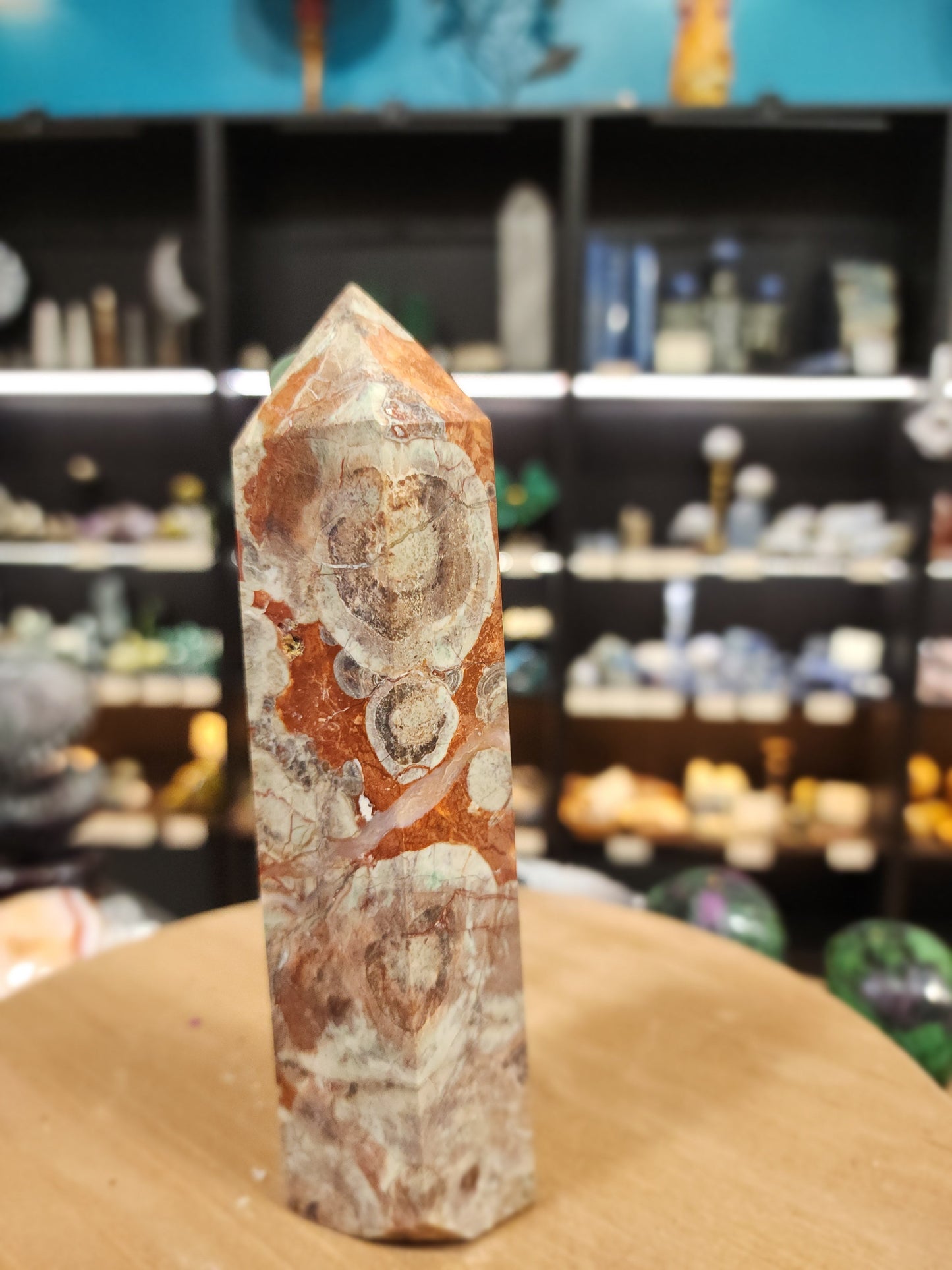 🌋 Grounded Courage Red Agate Tower 🌋 - 8