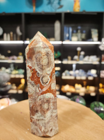 🌋 Grounded Courage Red Agate Tower 🌋 - 8