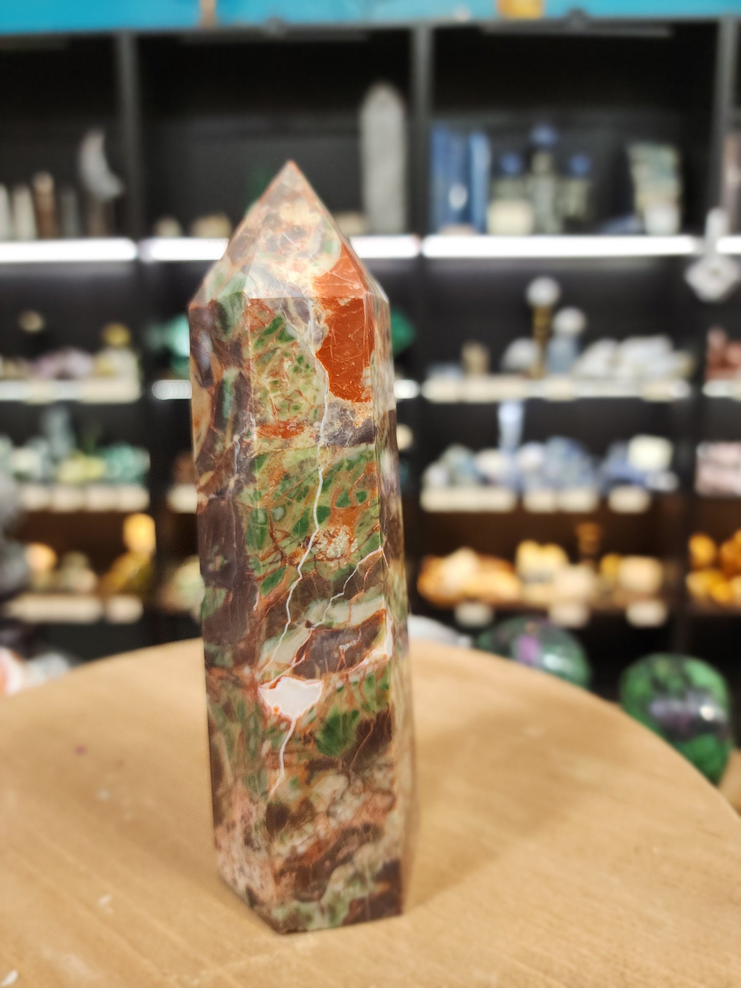 🌋 Grounded Courage Red Agate Tower 🌋 - 9