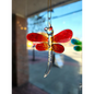 🌞 Handblown Glass Sun Catchers – Add a Touch of Magic to Your Space 🌙 - Red and Orange Dragonfly - Home Decor