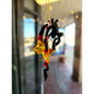 🌞 Handblown Glass Sun Catchers – Add a Touch of Magic to Your Space 🌙 - Dragon-Black,red and orange - Home Decor