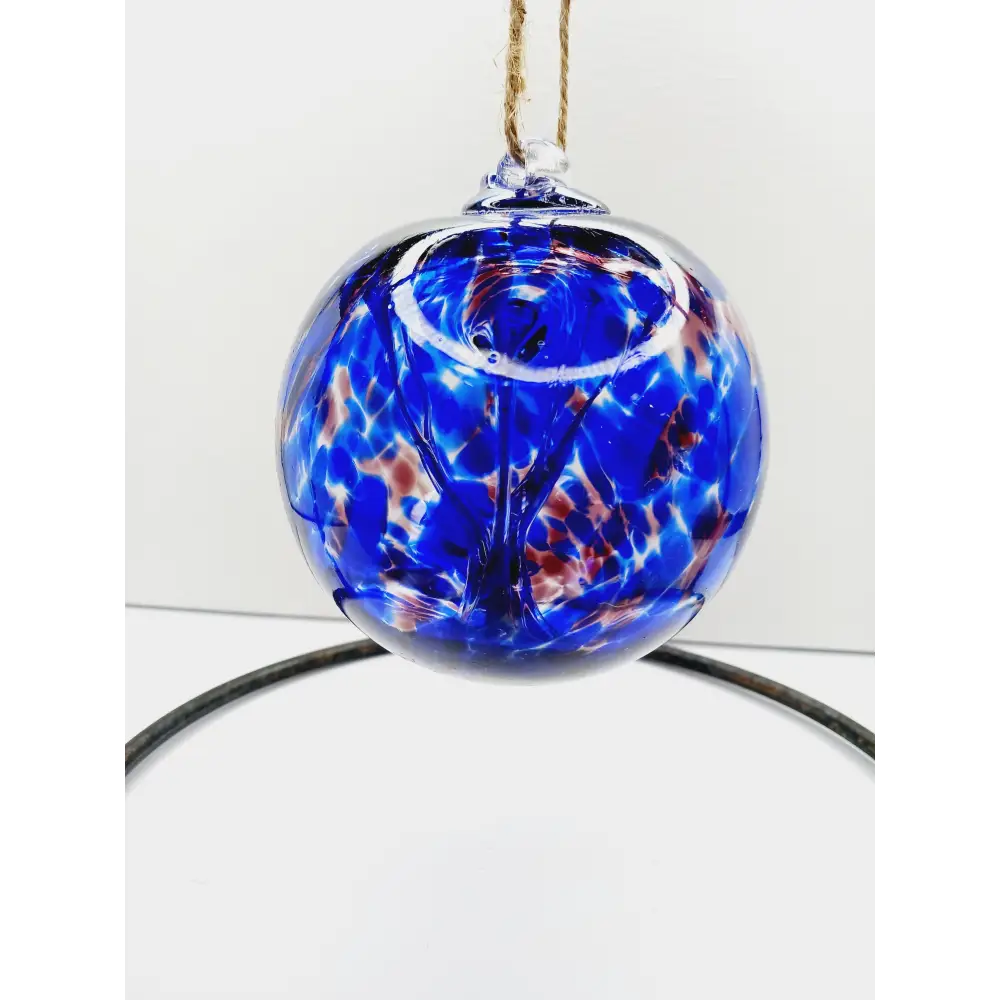 🔮✨Handblown Glass Witch Ball – Protection Tradition and Magical Beauty ✨🔮 - 4’’-Blue Reds Assorted - Home Decor