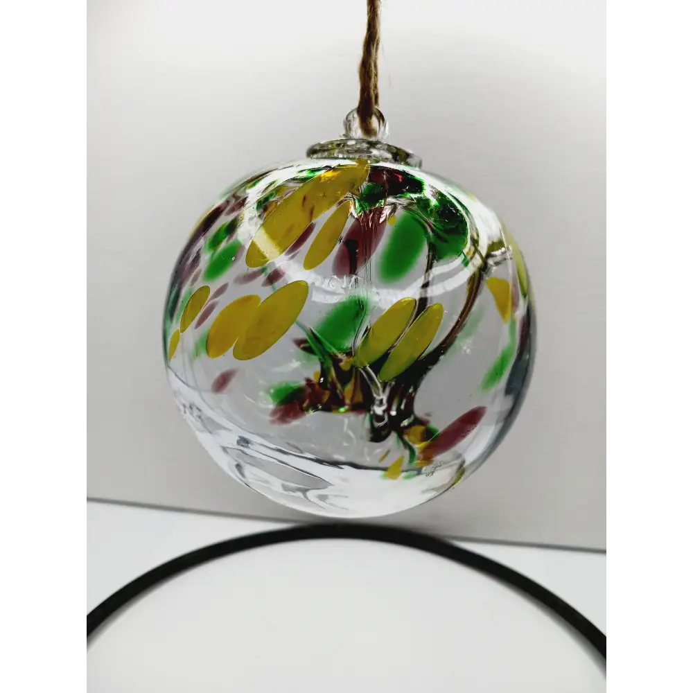 🔮✨Handblown Glass Witch Ball – Protection Tradition and Magical Beauty ✨🔮 - 4’’ Green Yellow Purple Assorted - Home