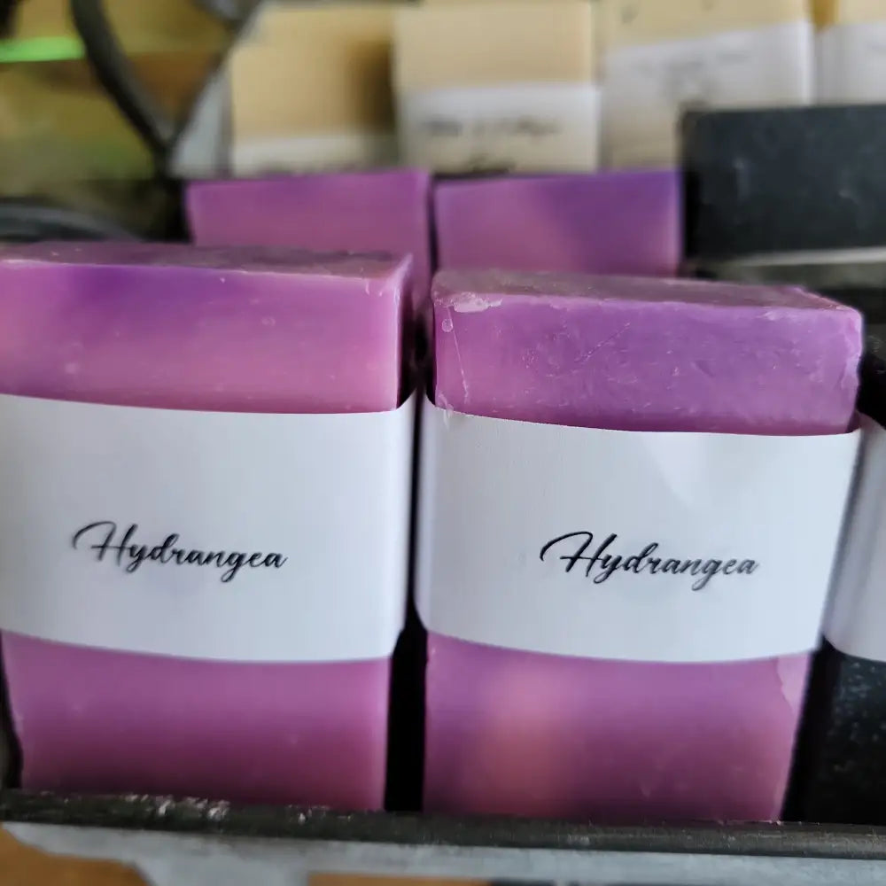 HANDMADE Cold Pressed Soap - Hydrangea - Bath Body & Skin Products
