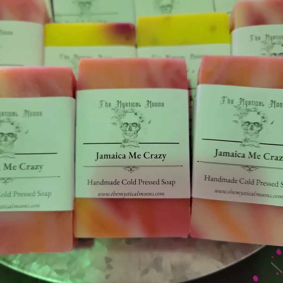 HANDMADE Cold Pressed Soap - Jamaica Me Crazy - Bath Body & Skin Products