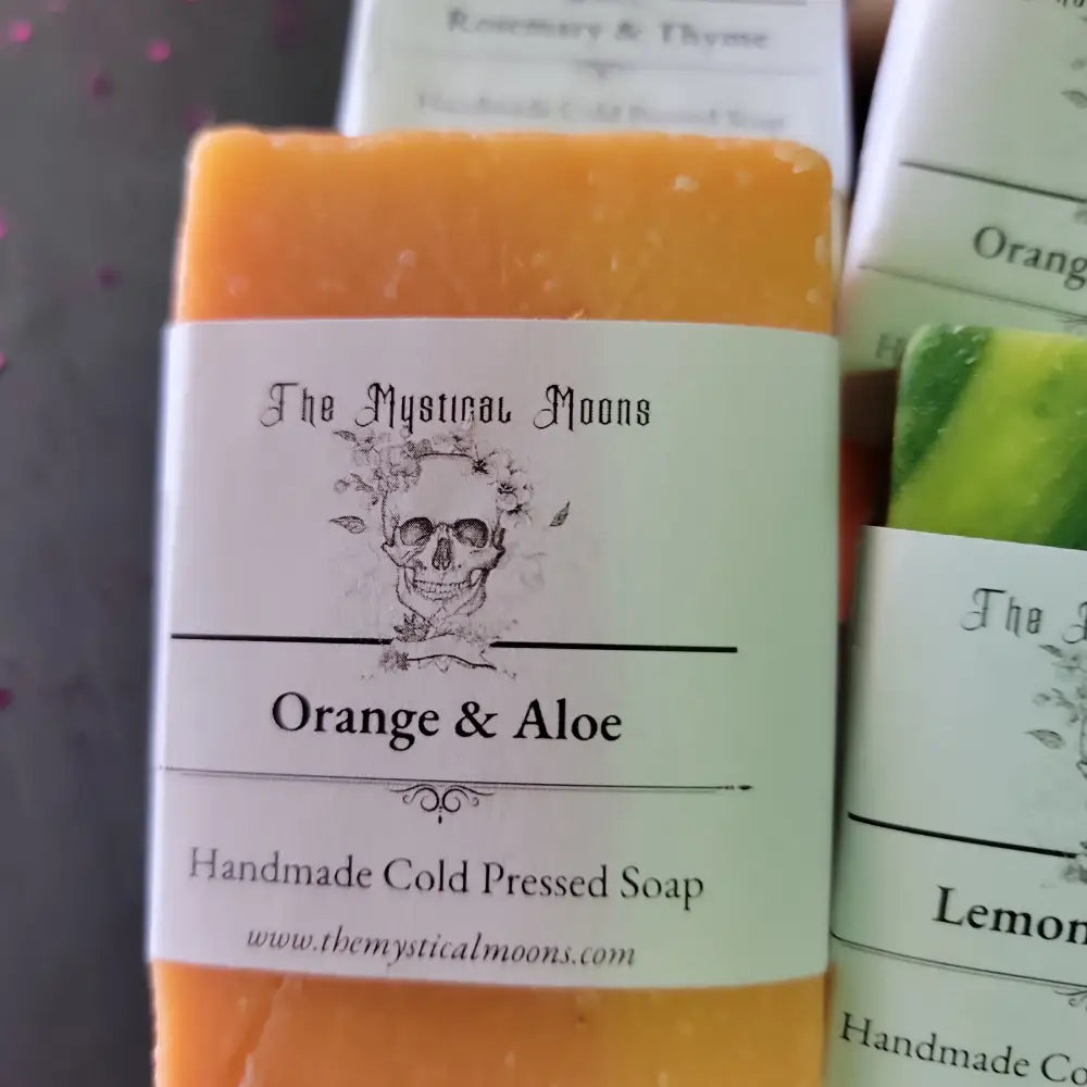HANDMADE Cold Pressed Soap - Orange Aloe - Bath Body & Skin Products