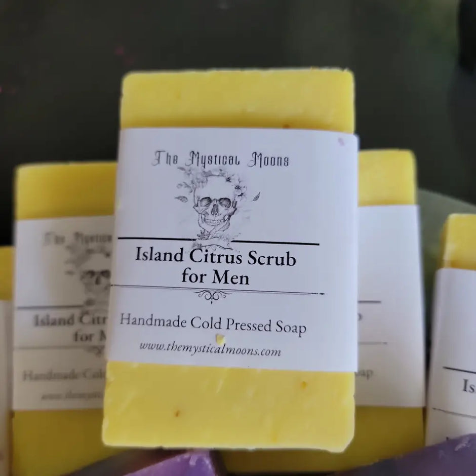 HANDMADE Cold Pressed Soap - Island Citrus for Men - Bath Body & Skin Products