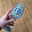 🌟🍷 Handpainted Mandala Wine Glass – Elevate Your Entertaining and Sip in Style 🎨 - Blue Dot Stemmed - Drinking Vessels