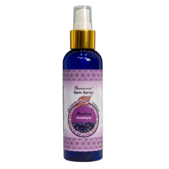 Harmonia Gem Intention Smudge Room Sprays (10 types)k - Healing Amethyst - Incense & Burners