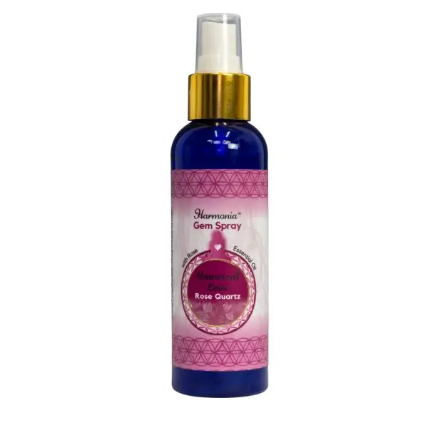 Harmonia Gem Intention Smudge Room Sprays (10 types)k - Universal Love Rose - Incense & Burners