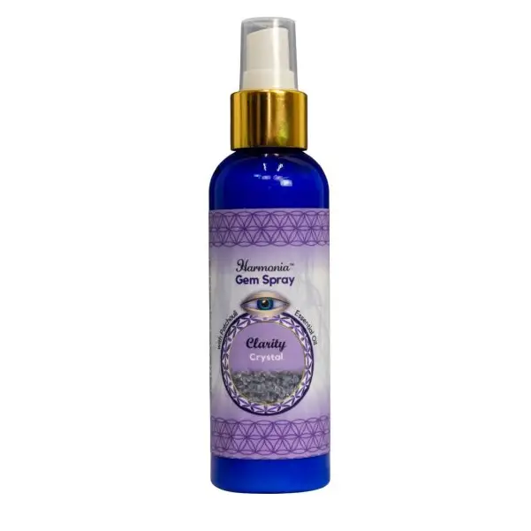 Harmonia Gem Intention Smudge Room Sprays (10 types)k - Clarity Crystal - Incense & Burners