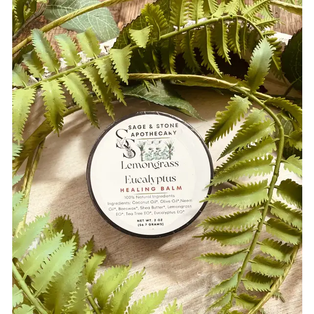 🌿✨ Healing Balm – Lemongrass & Eucalyptus for Soothing Relief! 🍃💚
